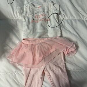 Pink and White Baby Outfit